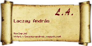 Laczay András névjegykártya