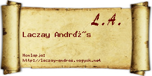 Laczay András névjegykártya